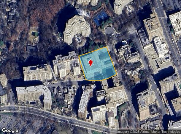  5550 Friendship Blvd, Chevy Chase, MD Parcel Map