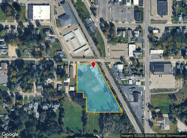  205 W Johnson St, Clio, MI Parcel Map