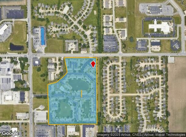 1175 S Creasy Ln, Lafayette, IN Parcel Map
