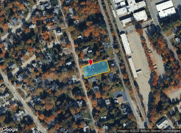 21 Baker St, Foxboro, MA Parcel Map