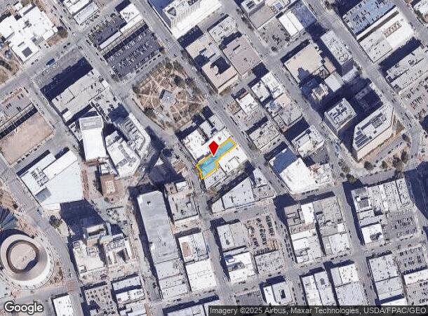  209 N Mesa St, El Paso, TX Parcel Map