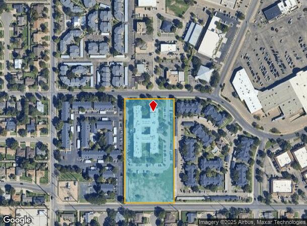  4601 71St St, Lubbock, TX Parcel Map