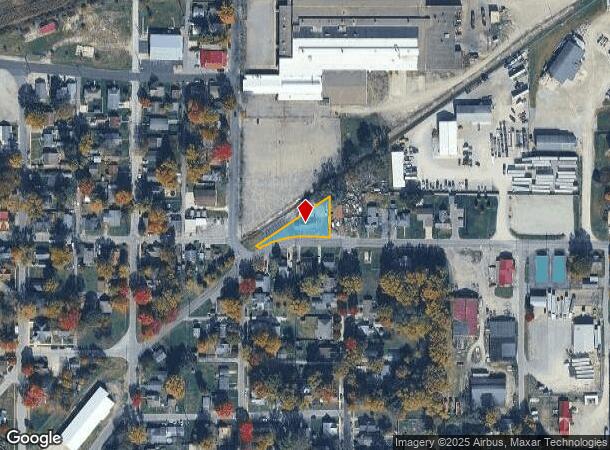  598 Hamilton Ave, Franklin, IN Parcel Map