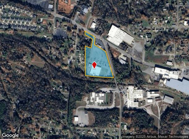 836 Main St W, Valdese, NC Parcel Map