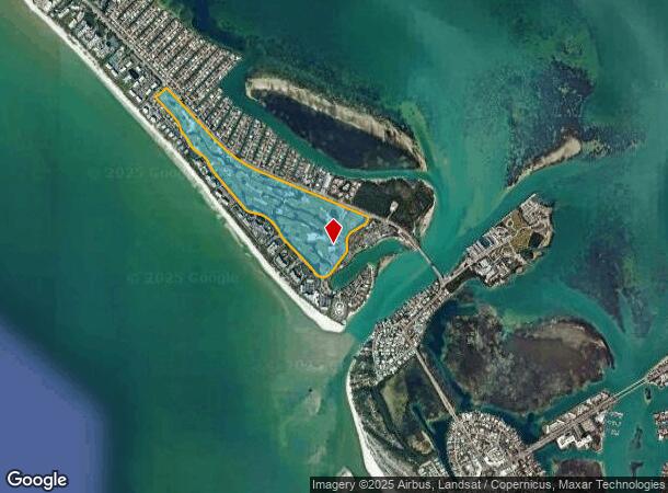  220 Sands Point Rd, Longboat Key, FL Parcel Map