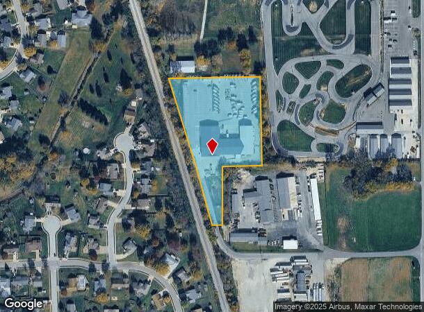 624 N Front St, Whiteland, IN Parcel Map
