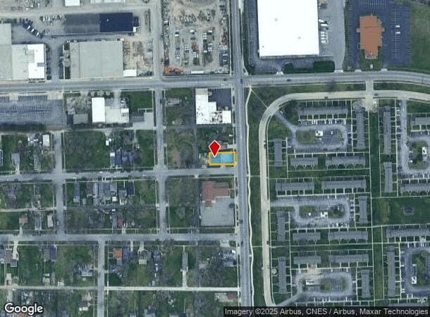  1834 S Hanna St, Fort Wayne, IN Parcel Map