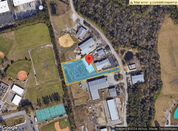  2033 Corporate Dr, Wilmington, NC Parcel Map