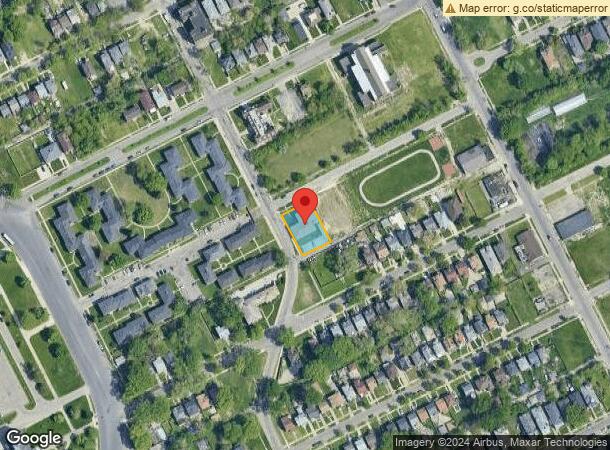  2017 Burlingame St, Detroit, MI Parcel Map