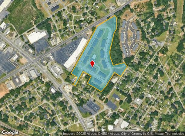 612 Pendleton Rd, Greenville, SC Parcel Map
