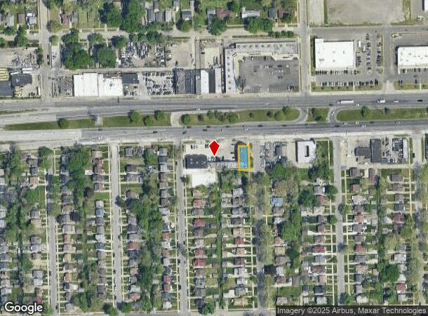  1642 E 8 Mile Rd, Highland Park, MI Parcel Map
