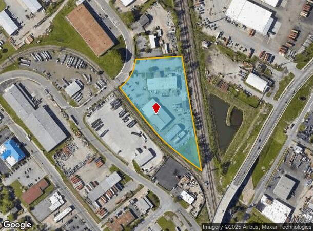 831 Industrial Ave, Chesapeake, VA Parcel Map