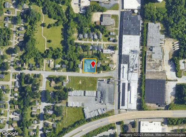  1604 Eugene Ave, High Point, NC Parcel Map