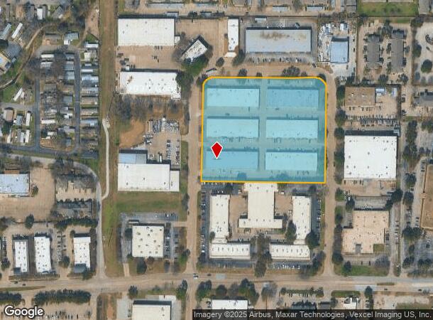 1222 W Corporate Dr, Arlington, TX Parcel Map