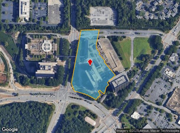 1100 Abernathy Rd, Atlanta, GA Parcel Map