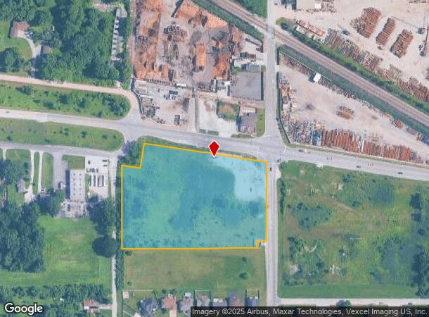  1555 Thornton Lansing Rd, Lansing, IL Parcel Map