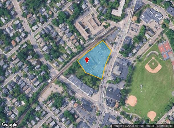  1991 Centre St, West Roxbury, MA Parcel Map