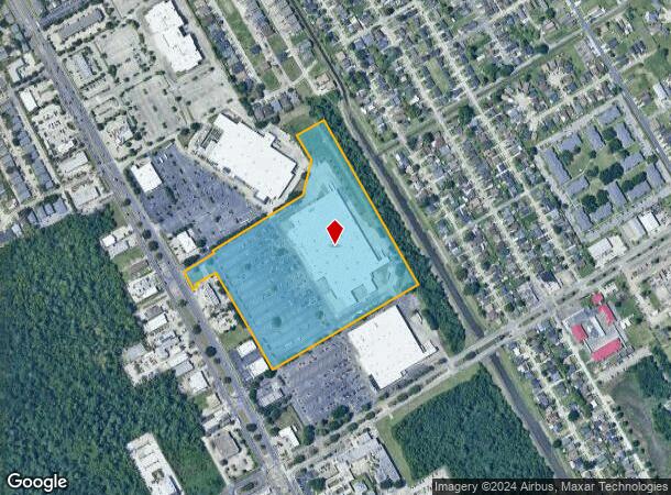  1501 Manhattan Blvd, Harvey, LA Parcel Map