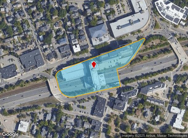  296 Washington St, Newton, MA Parcel Map