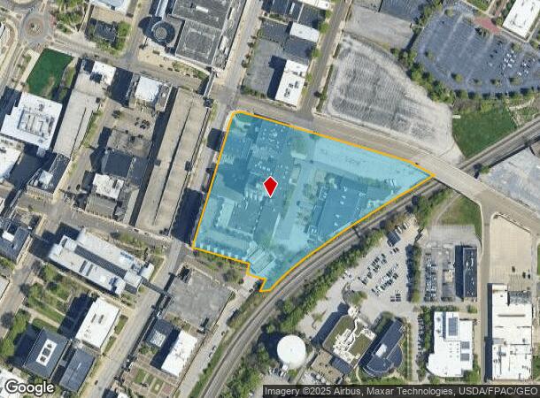  120 E Mill St, Akron, OH Parcel Map