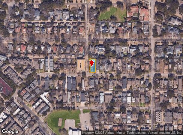  4001 Hawthorne Ave, Dallas, TX Parcel Map
