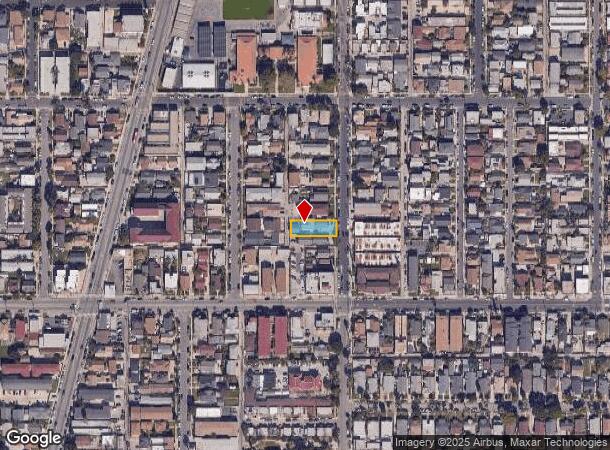  1035 Orange Ave, Long Beach, CA Parcel Map