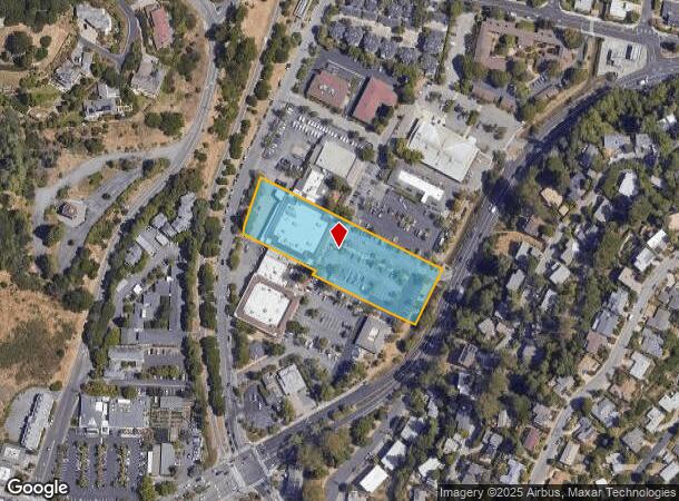  731 E Blithedale Ave, Mill Valley, CA Parcel Map