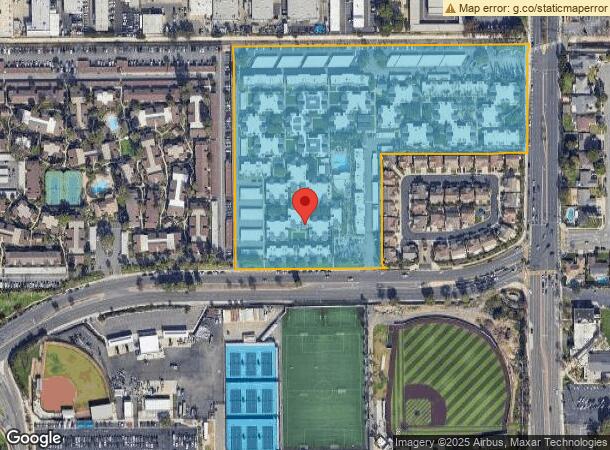  1250 Adams Ave, Costa Mesa, CA Parcel Map