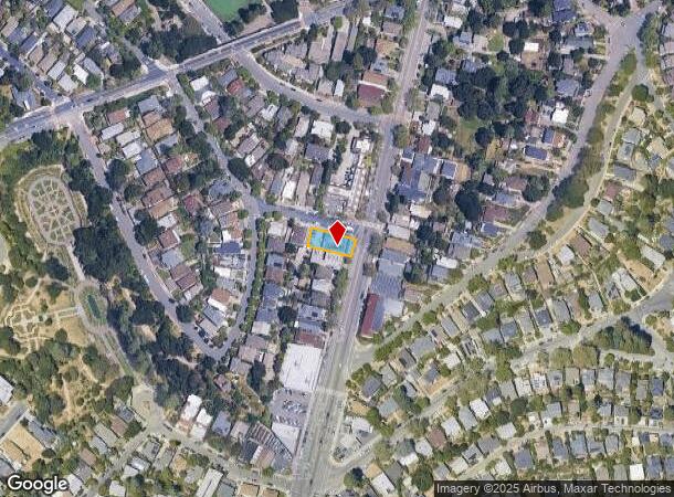  1333 Grand Ave, Piedmont, CA Parcel Map