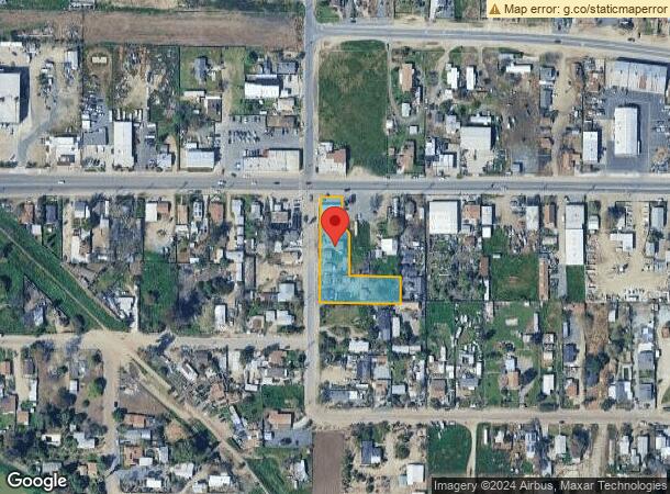  605 E Date Ave, Porterville, CA Parcel Map