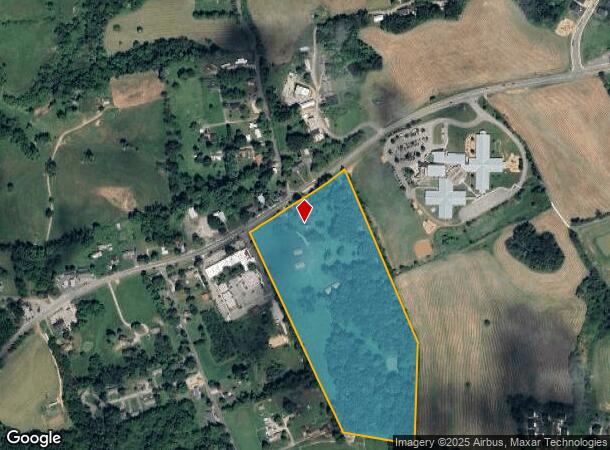 4201 Prices Fork Rd, Blacksburg, VA Parcel Map