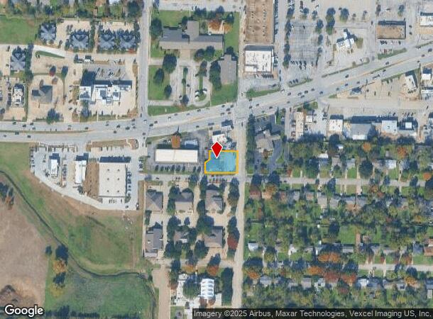 1407 Fulton St, Denton, TX Parcel Map