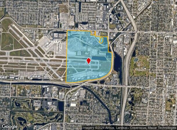  1250 Perimeter Rd, West Palm Beach, FL Parcel Map