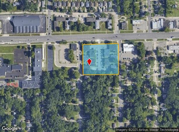  21455 W 7 Mile Rd, Detroit, MI Parcel Map