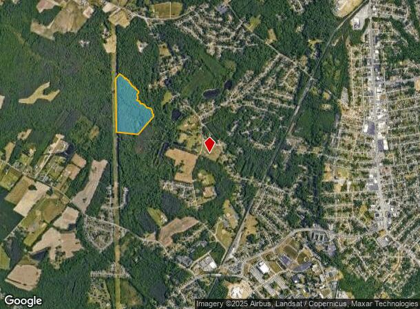  19860 Woodpecker Rd, South Chesterfield, VA Parcel Map