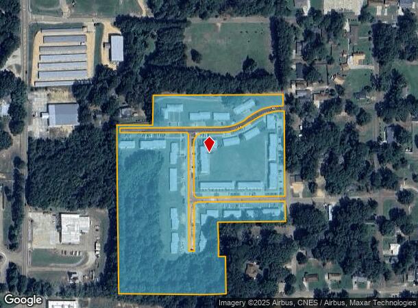  1404 Ashley St, Mccomb, MS Parcel Map