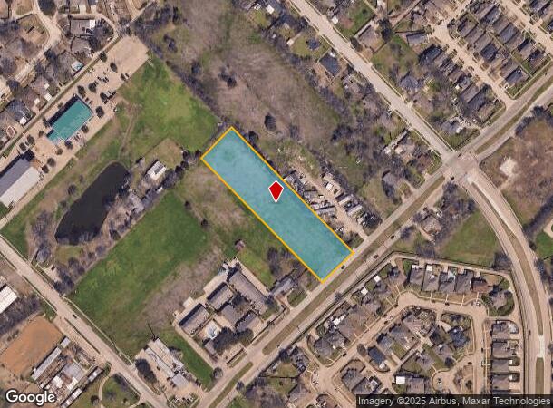  1207 Rowlett Rd, Garland, TX Parcel Map