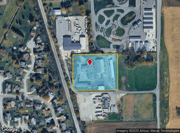  594 N Front St, Whiteland, IN Parcel Map