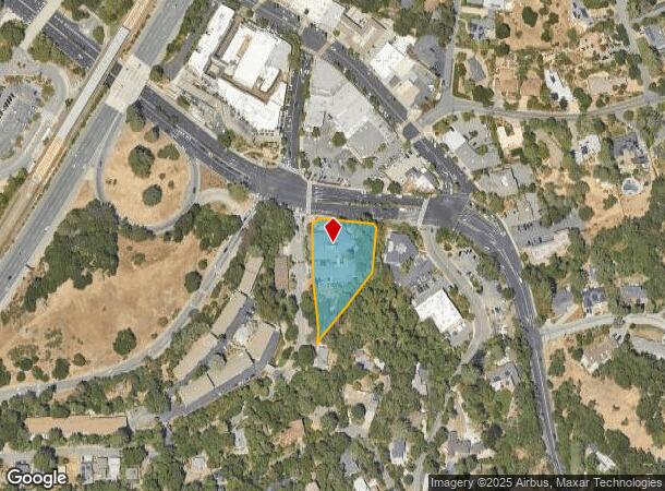  140 Brookwood Rd, Orinda, CA Parcel Map