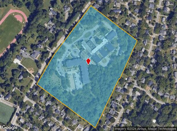  615 Chestnut Ave, Towson, MD Parcel Map