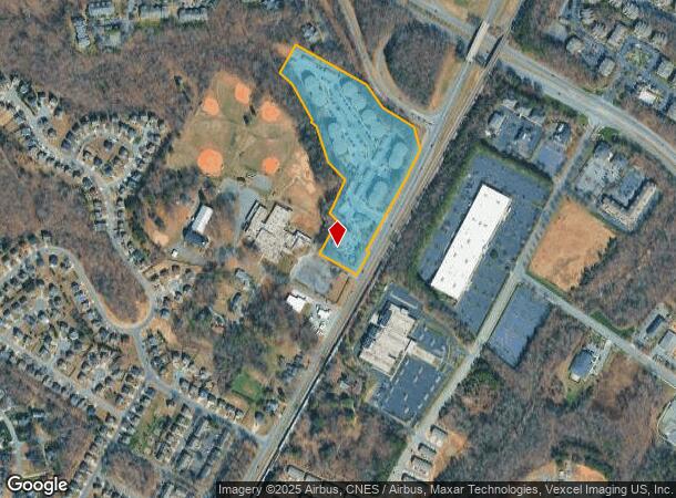  8605 E Sandy Spring Ln, Charlotte, NC Parcel Map