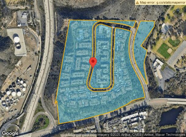  6542 Reflection Dr, San Diego, CA Parcel Map