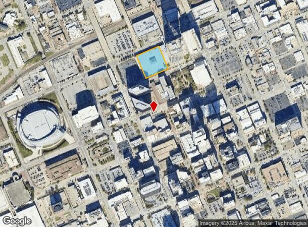  2 E 1St St, Tulsa, OK Parcel Map