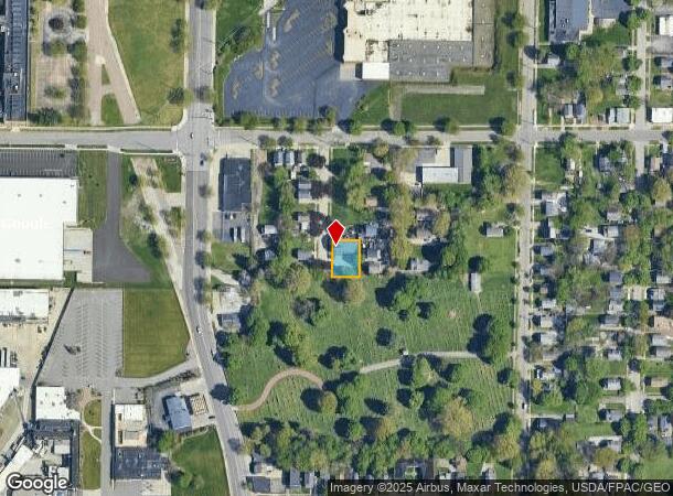  1345 Highbrook St, Akron, OH Parcel Map