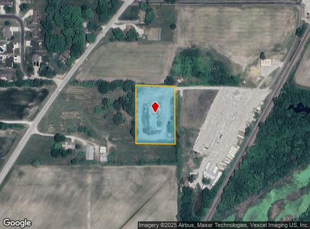 727 Main St, Worden, IL Parcel Map