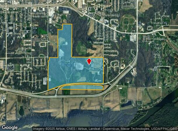 1 John Deere Pl, Moline, IL Parcel Map