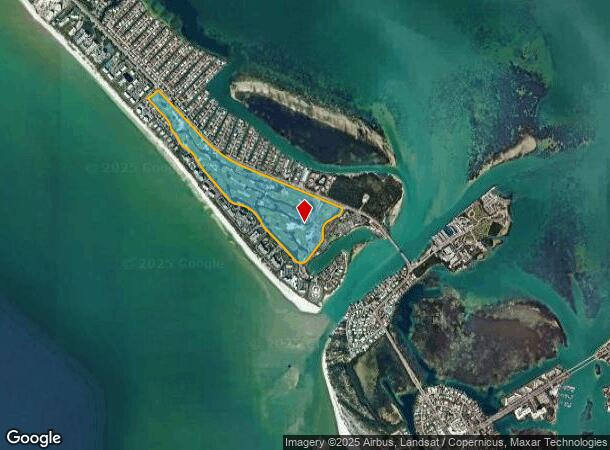  220 Sands Point Rd, Longboat Key, FL Parcel Map