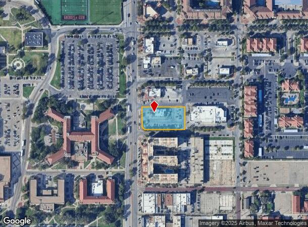  907 University Ave, Lubbock, TX Parcel Map