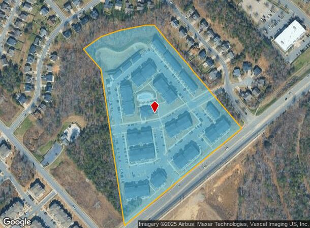 12524 N Oldehurst Pl, Charlotte, NC Parcel Map