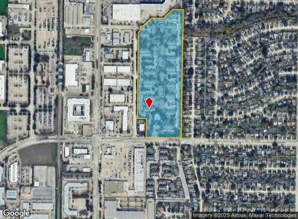 1201 E Park Blvd, Plano, TX Parcel Map